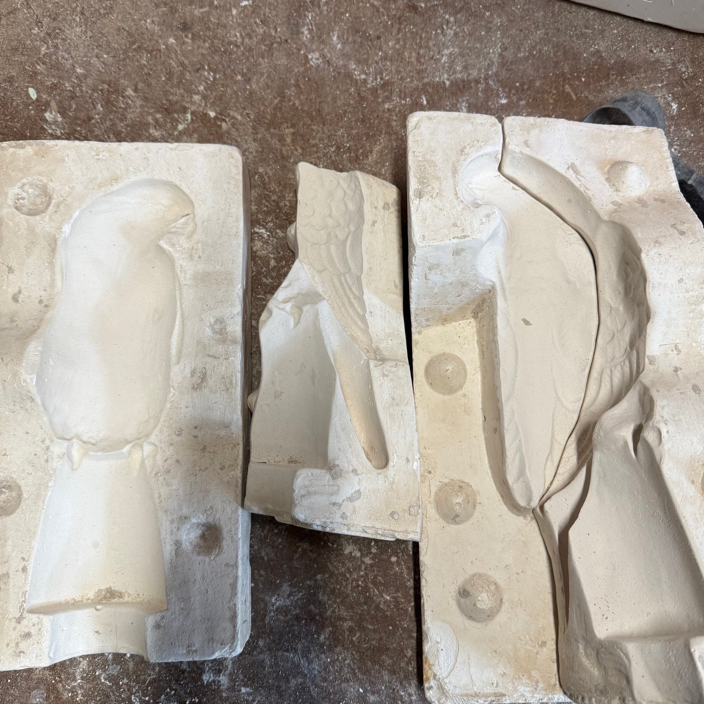 Perched Eagle Slip Cast Pottery Mould