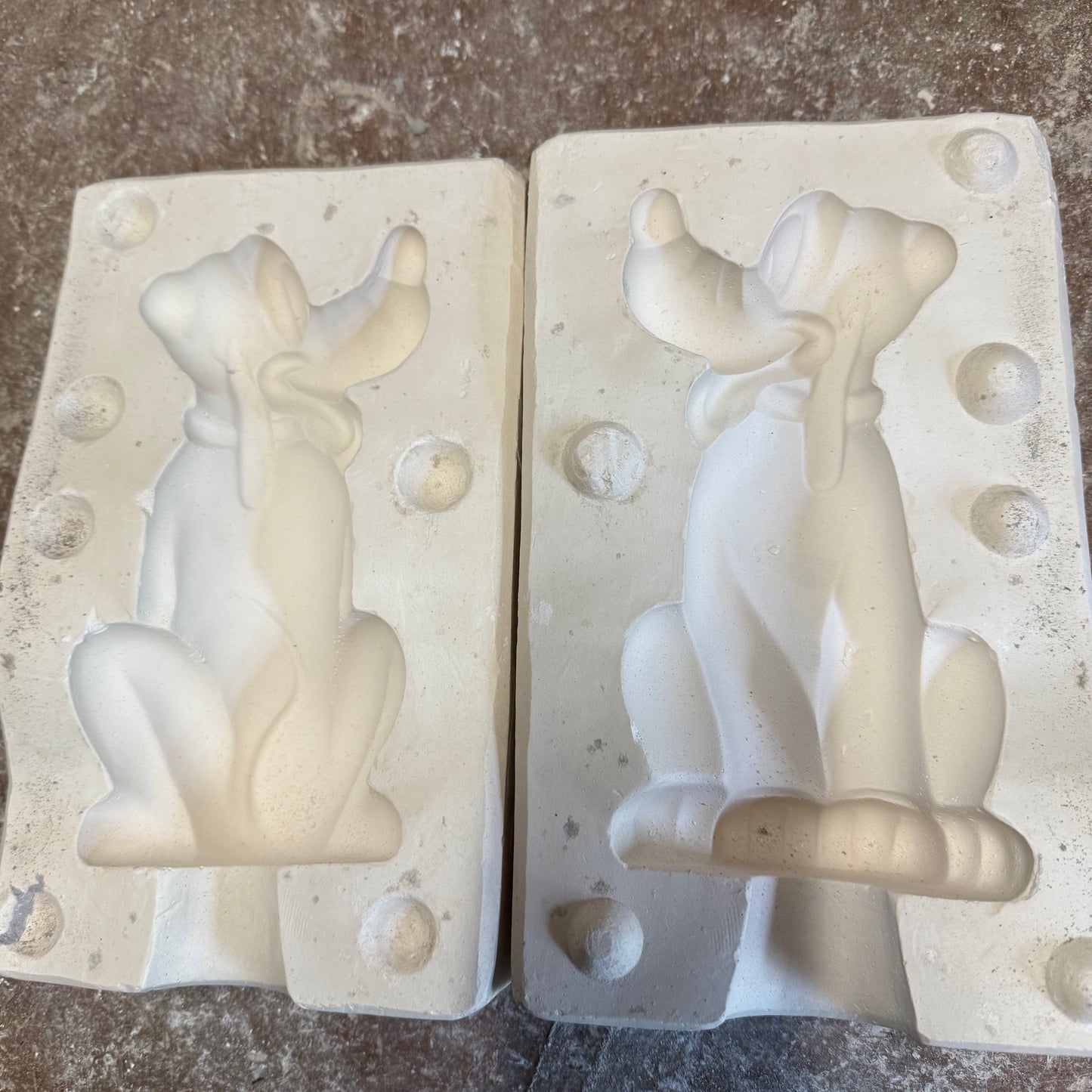 Cartoon Dog 2 Slip Cast Pottery Mould