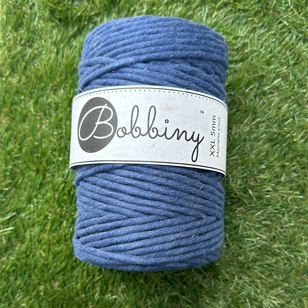 Bobbiny 5mm Macrame Cord - Jeans