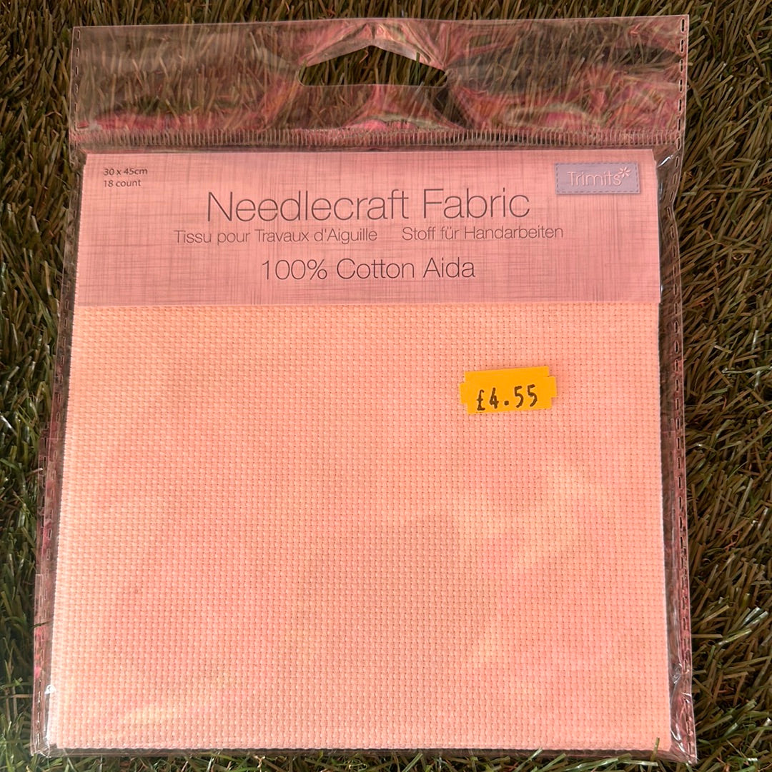 Trimits 18count 100% Cotton Aida 30x45cm - Cream
