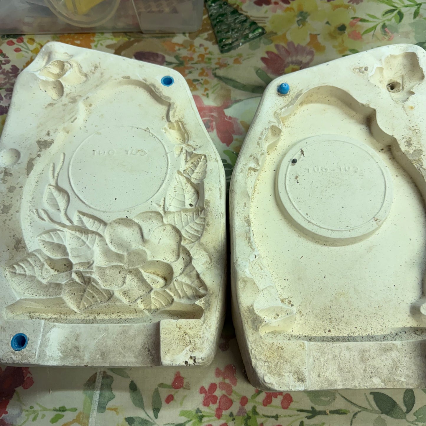 Rose Mantle Clock Slip Cast Pottery Mould INCLUDES POSTAGE