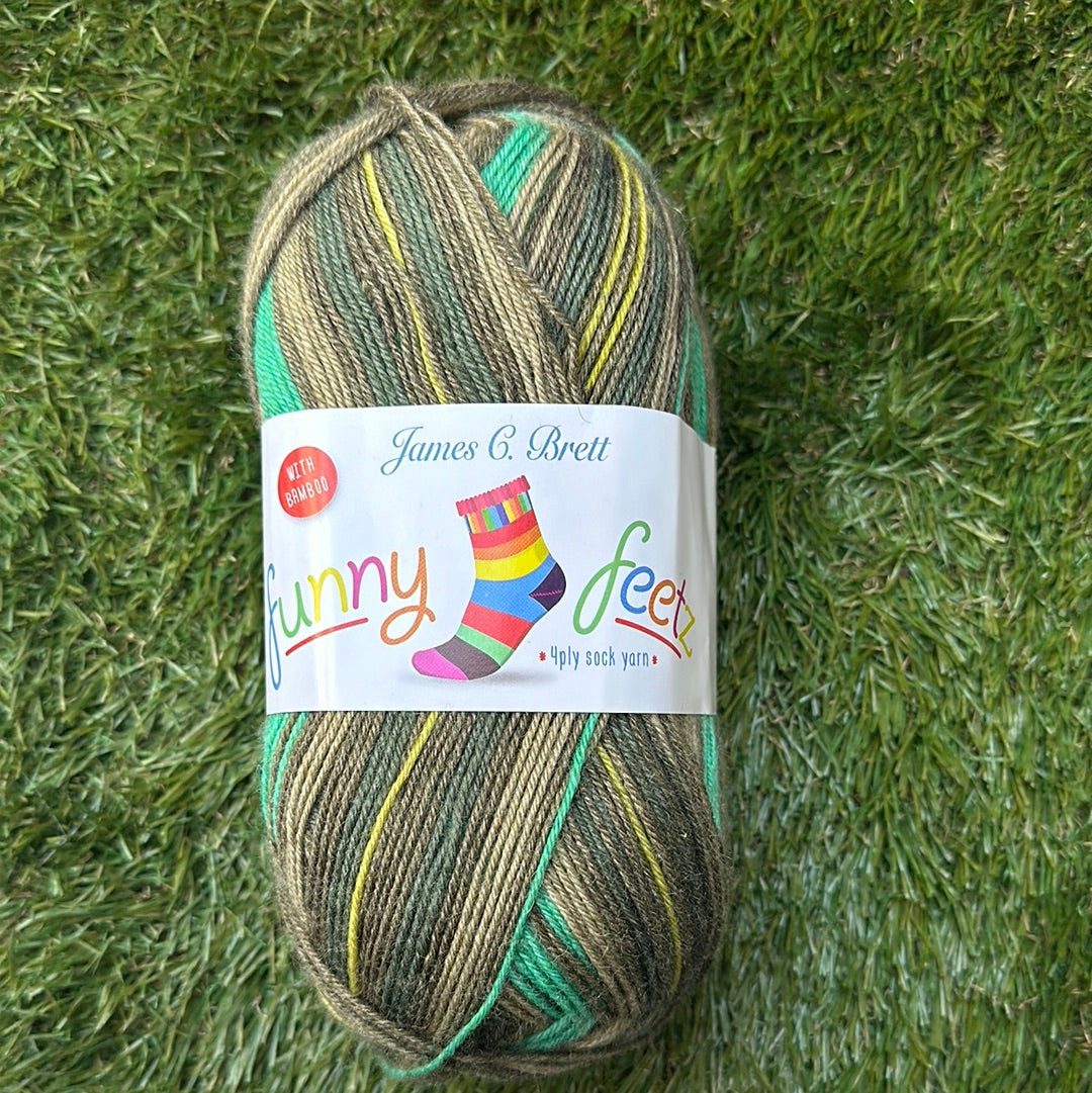 Funny Feetz 4ply Sock Yarn - FBZ22
