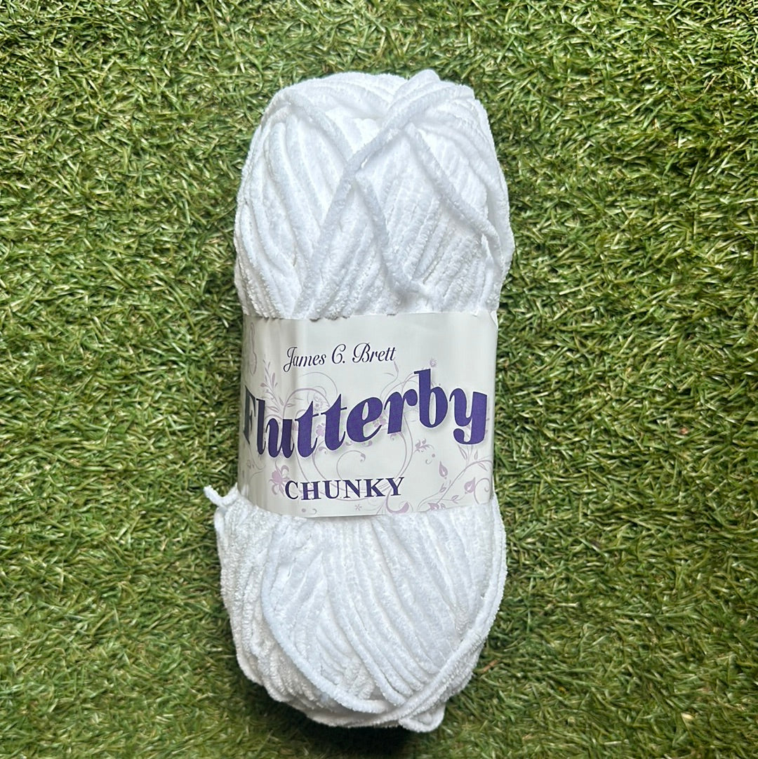 Flutterby Chunky White B01