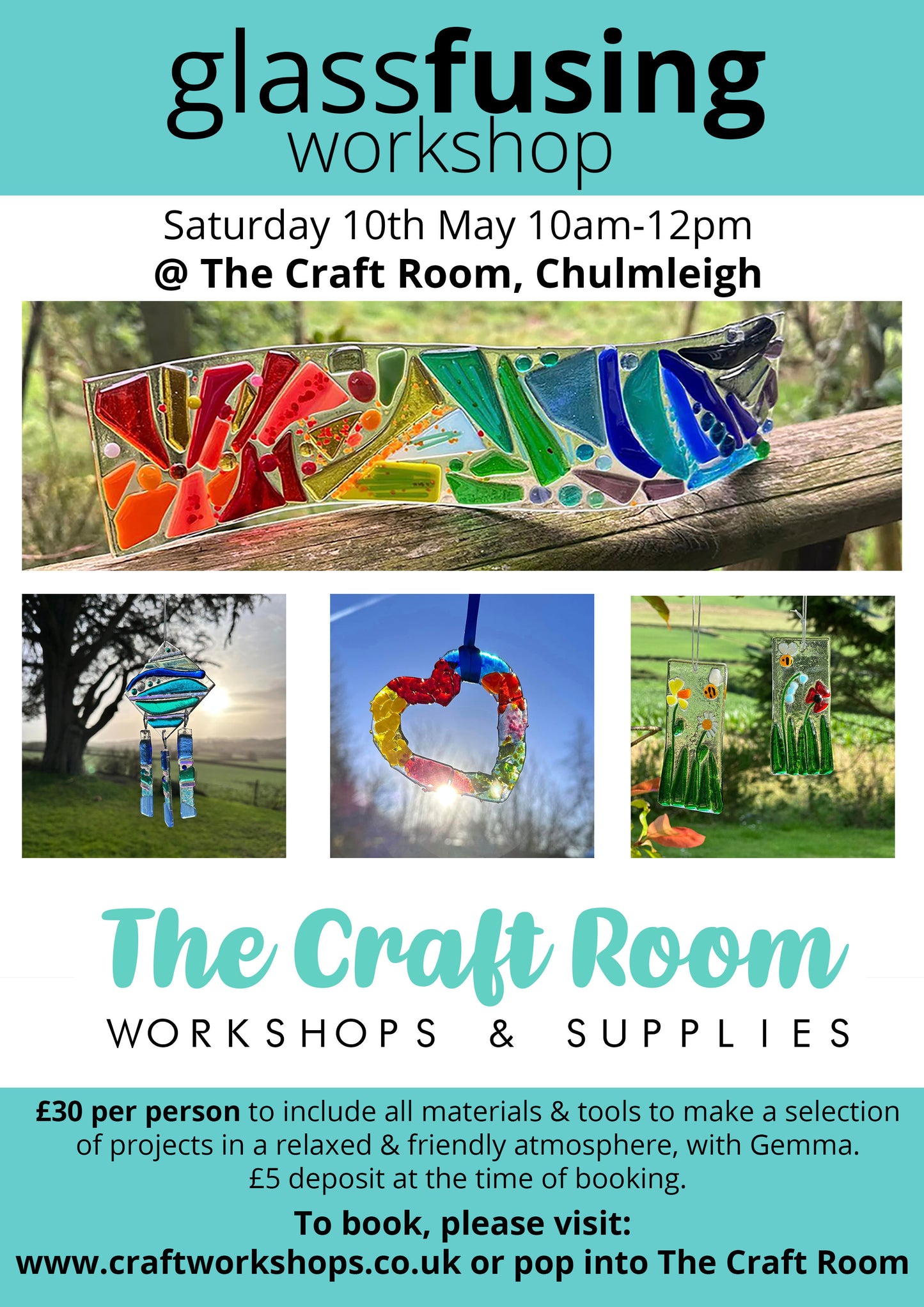 Fused Glass Workshop l Saturday 10th May 10am-12pm