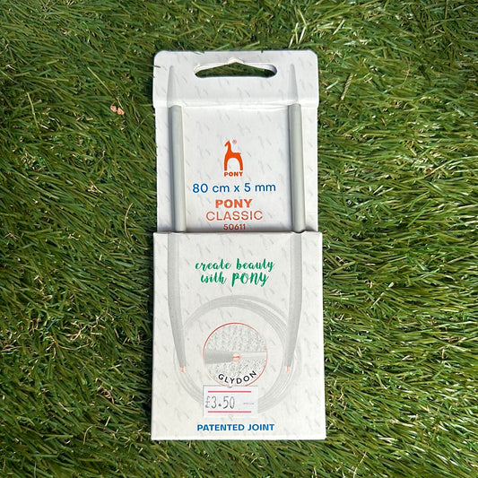 Pony Circular Needles 5mm x80cm