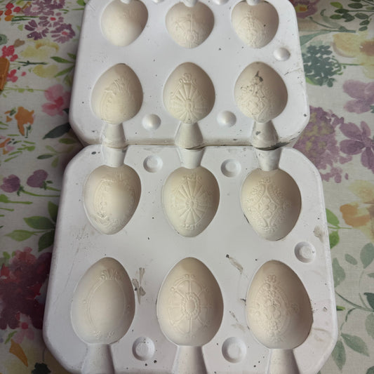 Victorian Eggs Slip Cast Pottery Mould