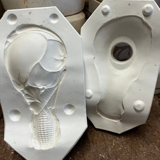 Sweetcorn Spoon Rest Slip Cast Pottery Mould