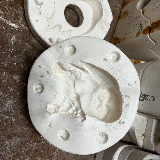Owl Plaque Slip Cast Pottery Mould POSTAGE INCLUDED