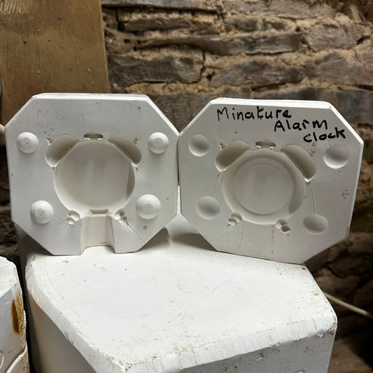 Miniature Alarm Clock Slip Mould Pottery Moulds