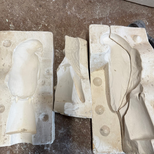 Perched Eagle Slip Cast Pottery Mould