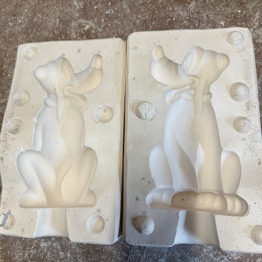 Cartoon Dog 2 Slip Cast Pottery Mould