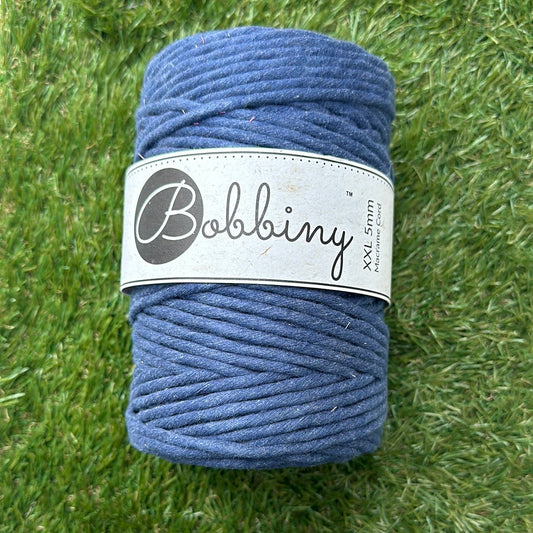 Bobbiny 5mm Macrame Cord - Jeans