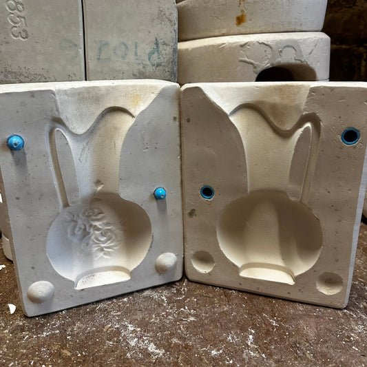 Floral Slip Cast Pottery Mould