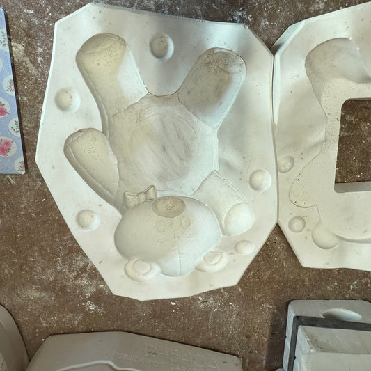 Bear Clock Slip Cast Pottery Mould POSTAGE INCLUDED
