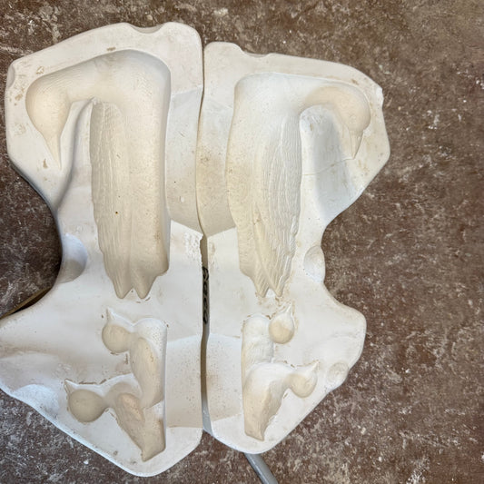 Bird & Baby Birds Slip Cast Pottery Mould