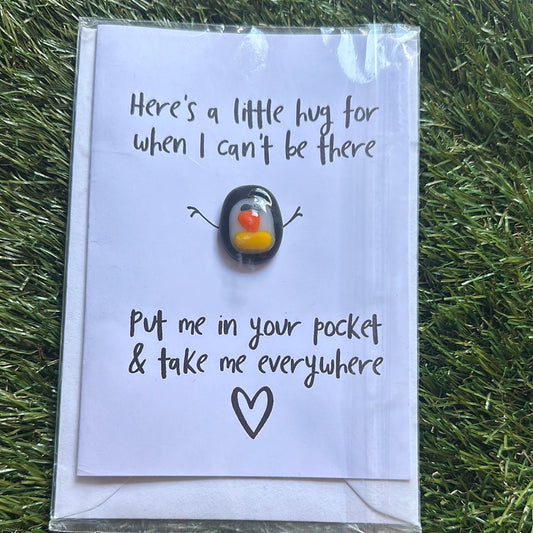 Pocket Penguin Hug Card