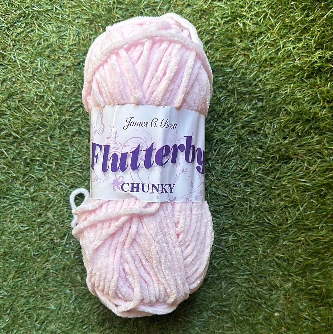 Flutterby Chunky Baby Pink B02