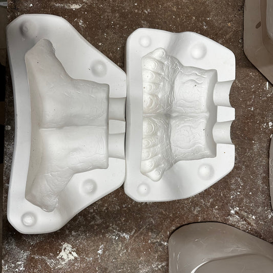 Old Man Waddle Pot Slip Cast Pottery Mould