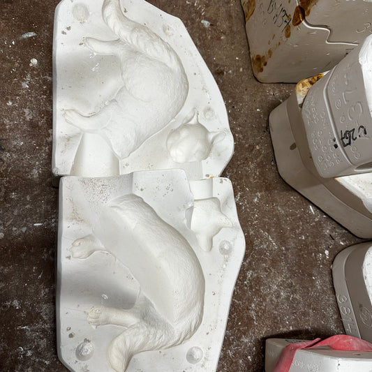 Squirrel Shelf Figure Slip Cast Pottery Mould POSTAGE INCLUDED