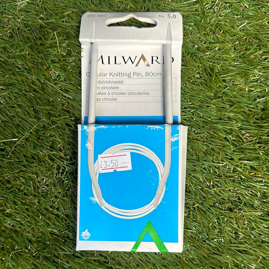 Milward Circular Knitting Needles 5mm x80cm