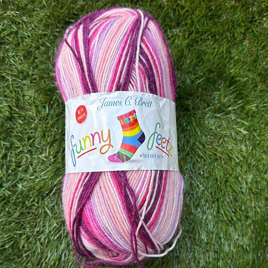 Funny Feetz 4ply Sock Yarn - FZB16