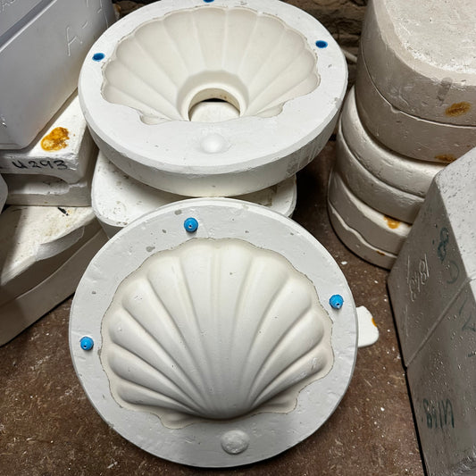 Shell Soap Dish Slip Cast Pottery Mould