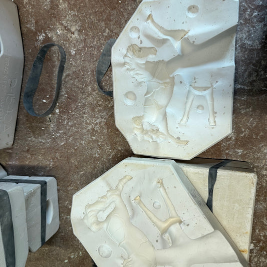 Rocking Horse Slip Cast Pottery Mould POSTAGE INCLUDED