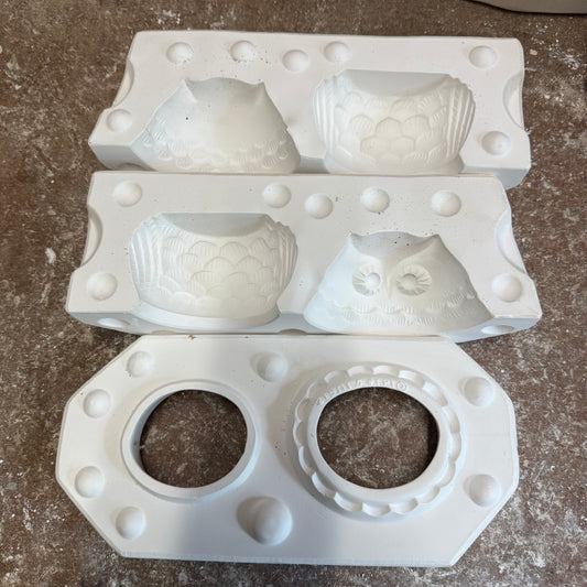 Owl Box Slip Cast Pottery Mould