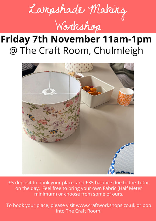Lampshade Making Workshop l Friday 7th November 11am-1pm