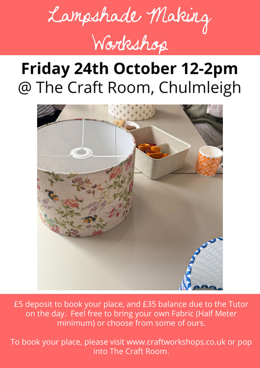 Lampshade Making Workshop l Friday 24th October 12-2pm