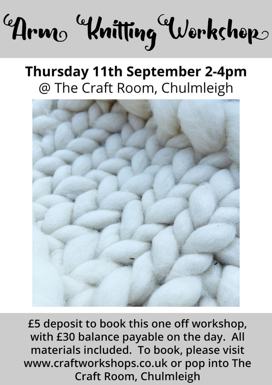 Arm Knitting Workshop l Thursday 11th
