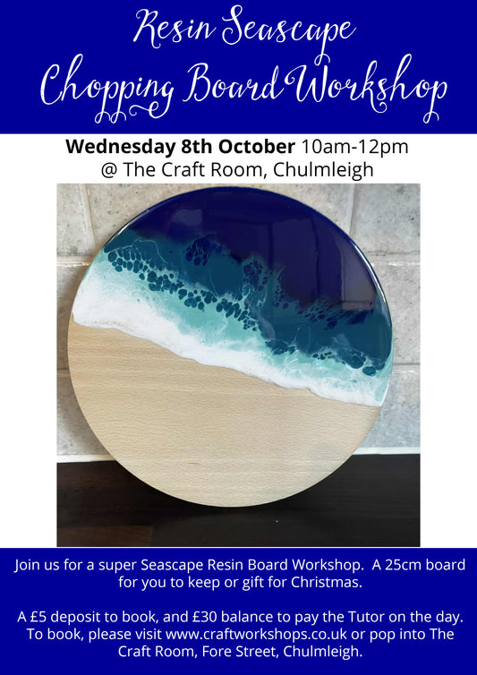 Resin Seascape Chopping Board l  Wednesday 8th October 10am-12pm