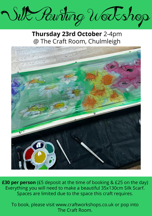 Silk Painting Workshop l Thursday 23rd October 2-4pm