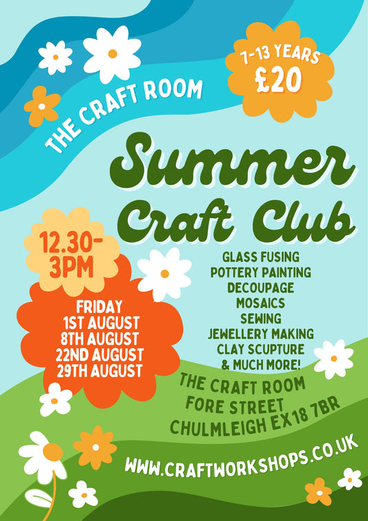 Kids Summer Kids Club for 7-13 year olds @ The Craft Room in Chulmleigh